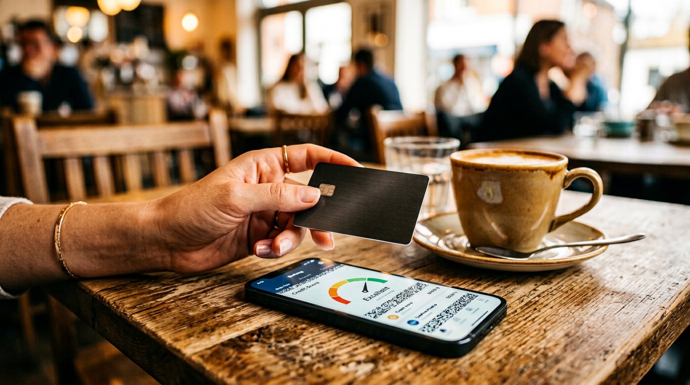 Using a credit card with a mobile banking app